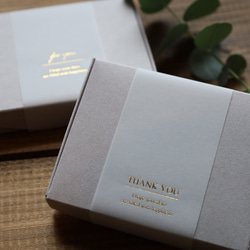 【10セット】箔押しラッピング帯付き小物ケース 2枚目の画像