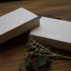 【100セット】オーダーメイド箔押しラッピング帯付き小物ケース 5枚目の画像