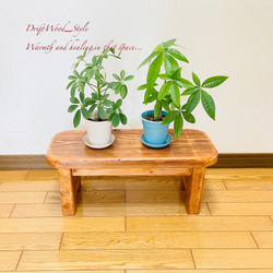 流木インテリア 厚みのある舟板流木を使用したスツール 一点物