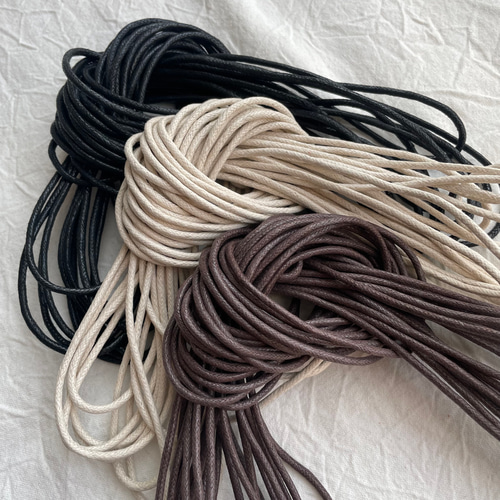 ワックスコード＊マットタイプ【太さ2.5mm】10m ハンドメイド ひも