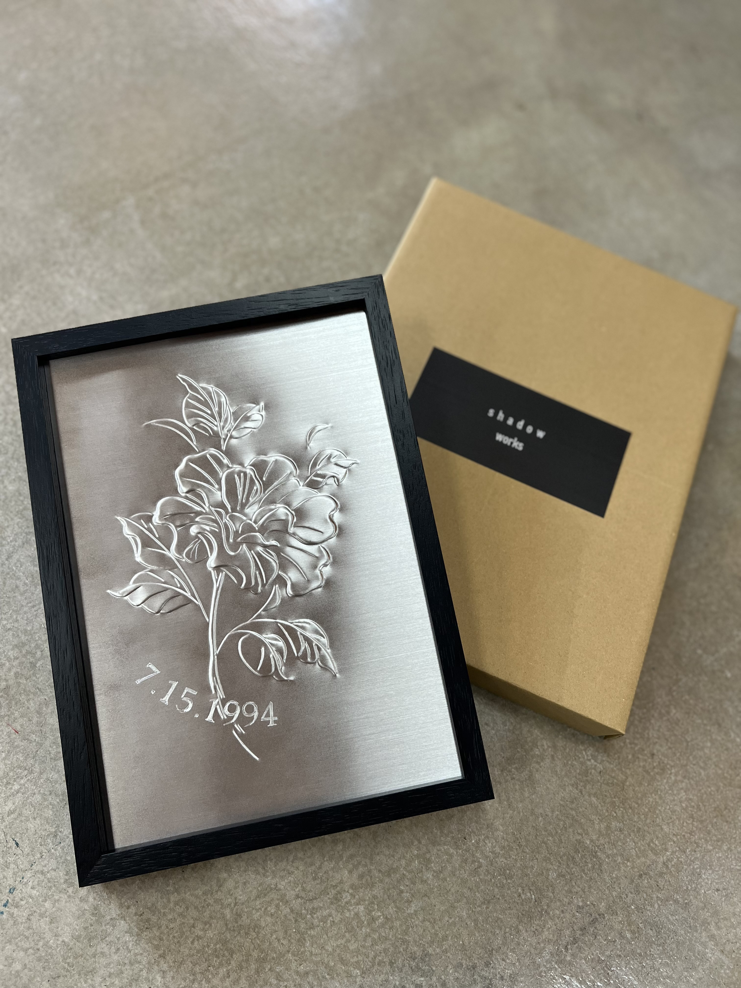 《大切な方への贈りに》ウェルカムボード　ギフト　看板　ステンレスアート　アート　花　バラ　フラワー　記念日　結婚