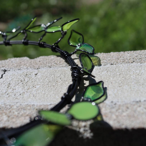 ワイヤークラフト リース 葉っぱ リース おもちもち。 通販 18025848