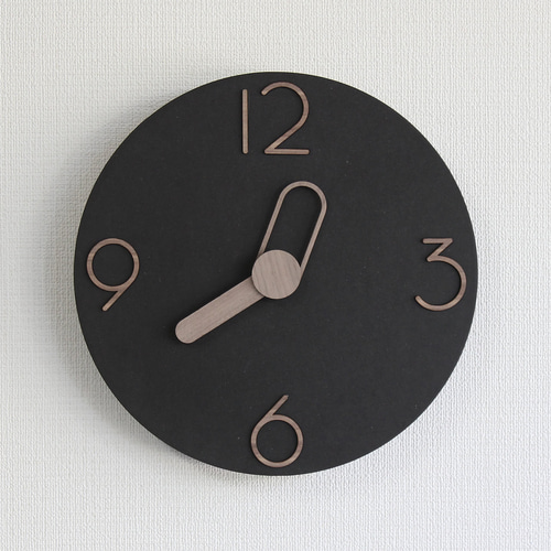 掛け時計 MARUGO-black デザイン 面白い 個性的 おしゃれ 木製
