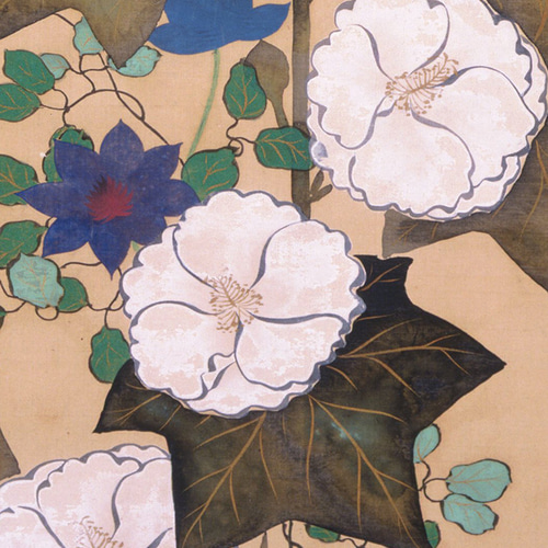 油絵 絵画 【夏のタチアオイ】 445bf901848ce13234e149798587c7