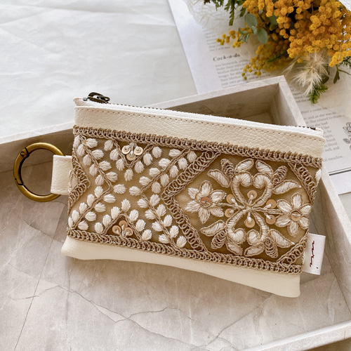【Rページ】ファスナーリフィル・インド刺繡リボンのバンド R様専用ページ】ファスナーリフィル・インド刺繡リボンのバンド