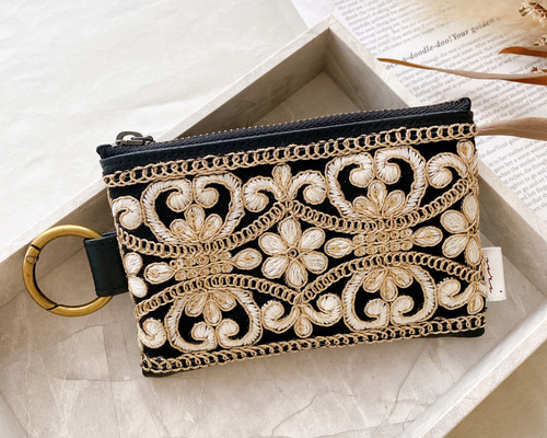 【Rページ】ファスナーリフィル・インド刺繡リボンのバンド R様専用ページ】ファスナーリフィル・インド刺繡リボンのバンド