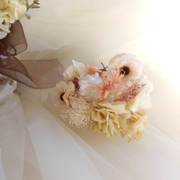 ♡受注対応♡クラッチブーケ ウェディングブーケ専門店リースブーケブートニアヘッドドレスリストレット花冠オーダー承ります 花・木の実・枝葉・果実 R1450397396(11050円)