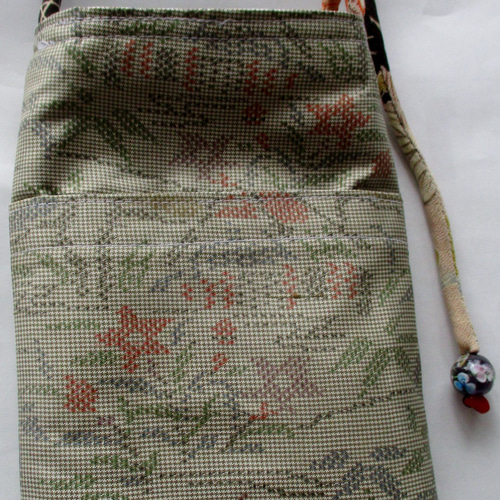 オーダー 正絹大島紬スマホポーチ 正絹大島紬スマホポーチ・サコッシュ