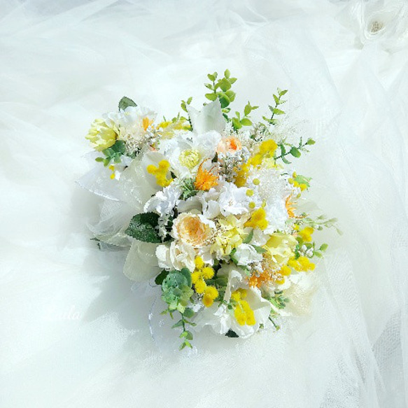 ♡受注対応♡クラッチブーケ ウェディングブーケ専門店リースブーケブートニアヘッドドレスリストレット花冠オーダー承ります ♡受注対応♡クラッチブーケ ウェディングブーケ専門店リースブーケブートニアヘッドドレスリストレット花冠オーダー承ります WS1690571666(13000円)