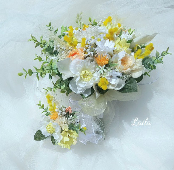 ♡受注対応♡クラッチブーケ ウェディングブーケ専門店リースブーケブートニアヘッドドレスリストレット花冠オーダー承ります ♡受注対応♡クラッチブーケ ウェディングブーケ専門店リースブーケブートニアヘッドドレスリストレット花冠オーダー承ります WS1690571666(13000円)