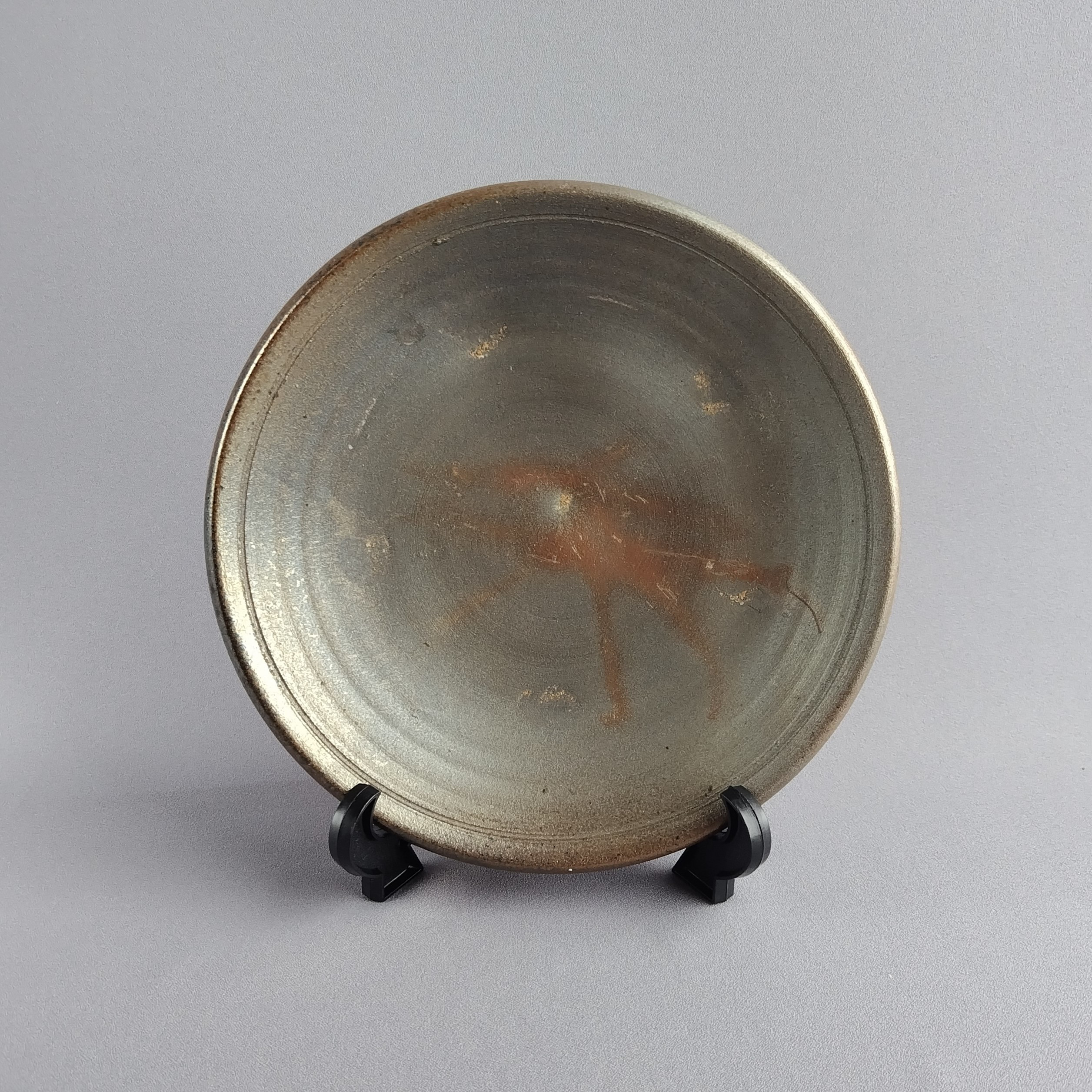 皿　焼締め　薪窯　【商品番号：00539】 4,150円