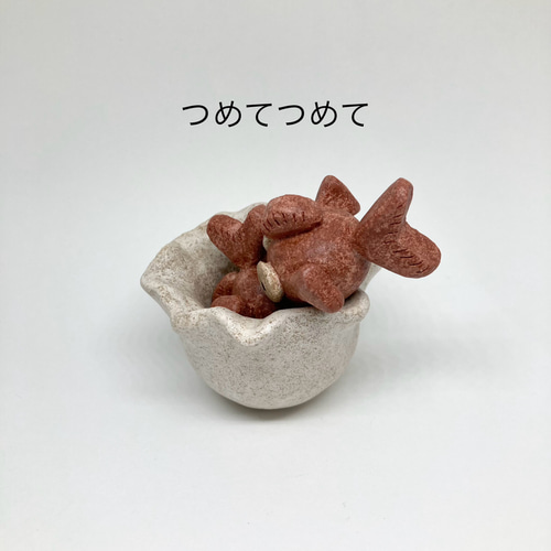 飛び出す！？金魚と金魚鉢」夏のオブジェセット 陶器の置物 かわいい