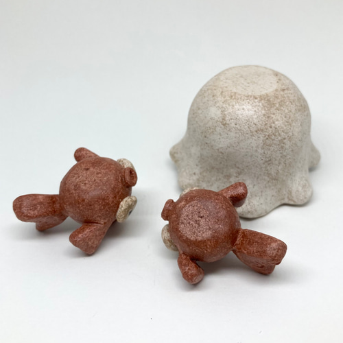 飛び出す！？金魚と金魚鉢」夏のオブジェセット 陶器の置物
