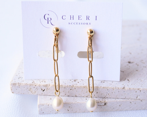 痛くないイヤリング 日本製金具 高品質 金属アレルギー対応 軽い 淡水