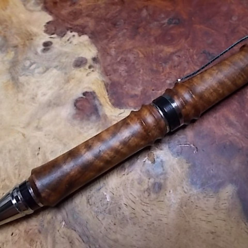 木軸ペン 神代ケンポナシ 縮杢神代ケンポナシの激縮杢 シガータイプ