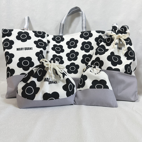 入園•入学＊5点セット＊レッスンバック．シューズ袋．着替え袋．お弁当