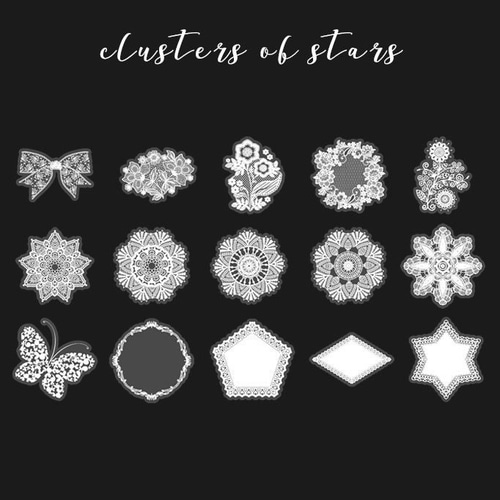 SALE !海外 レースシール 30枚 lace [AY857] シール・ステッカー