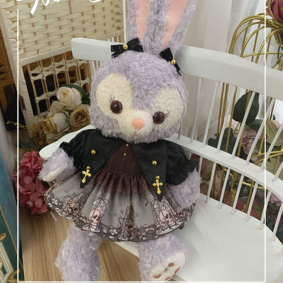 ハンドメイドステラルーワンピースコスチュームno.4 15cm 20cm 40cm ぬいぐるみ用服 レースワンピースコスチューム 綿人形