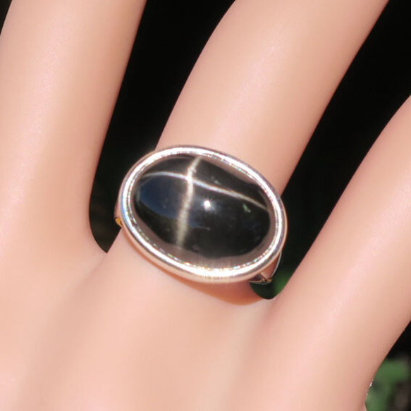 ブラックスター ダイオプサイト リング モノトーン クール