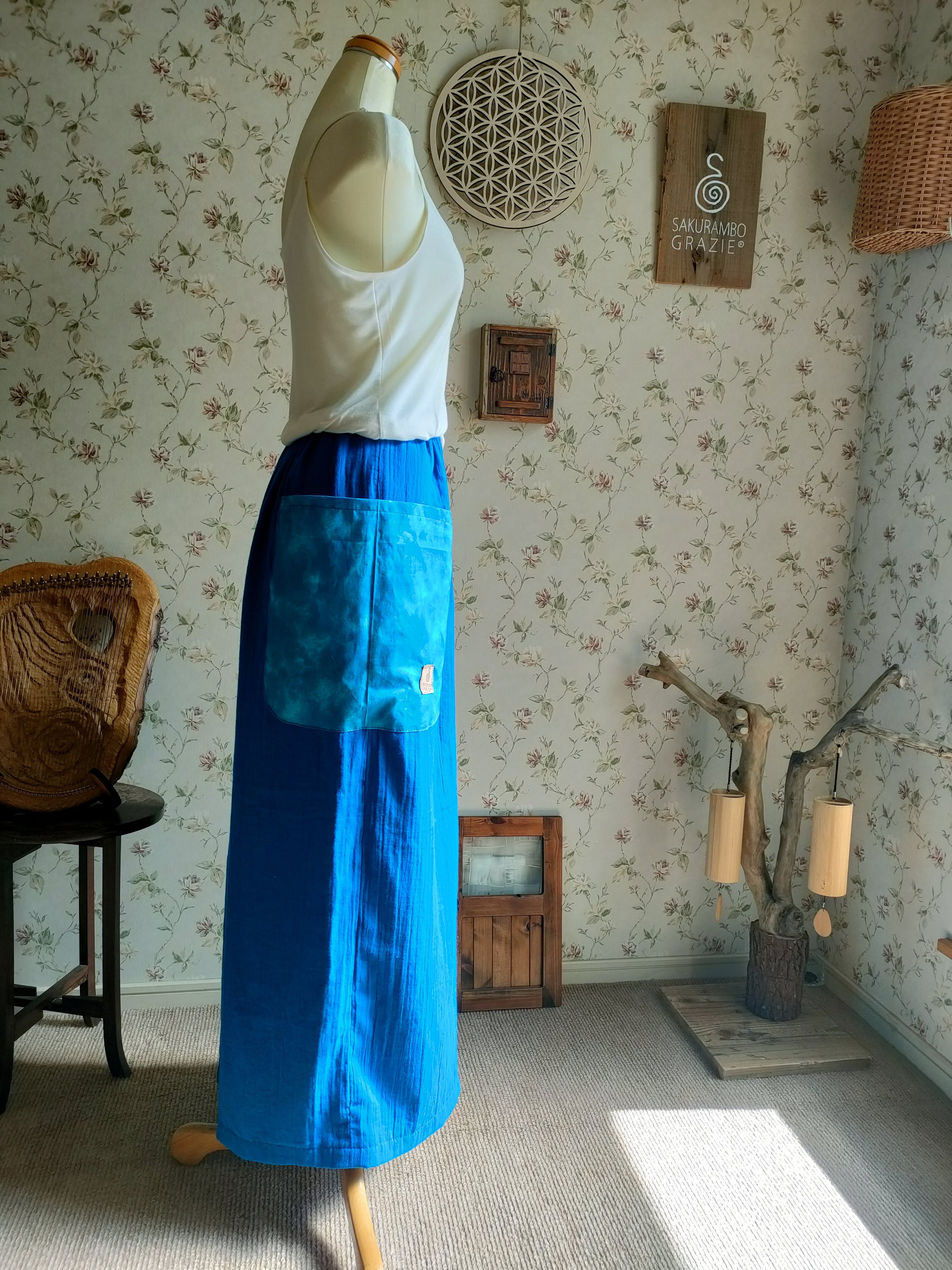 WIDE　or Yogapants〜marineblue×churaumi for tall＆men's