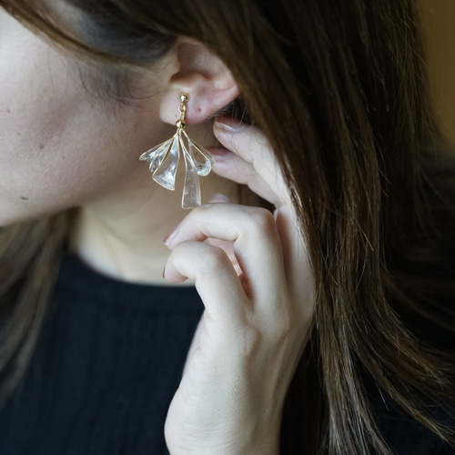 316L pearl&ribbon pierce #p40 | apire
