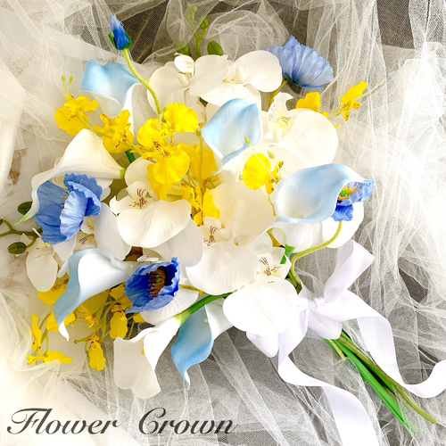 アーティフィシャルフラワーブーケ 結婚式 クラッチブーケ