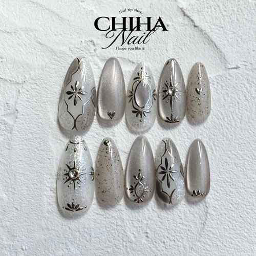 エスニックネイル ニュアンスネイル 夏ネイル モロッコネイル モロッコ  