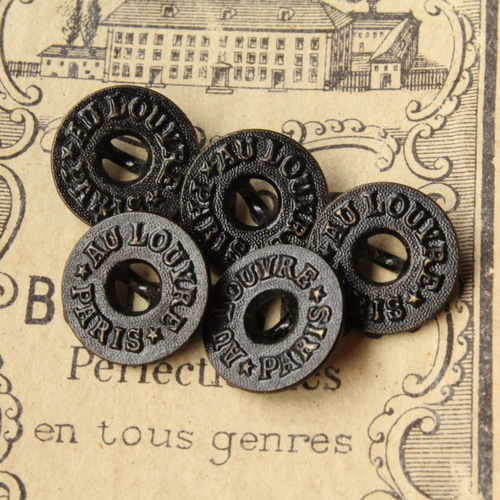 フランス仏アンティーク ビンテージスタンプ メタルプレートゴム印面