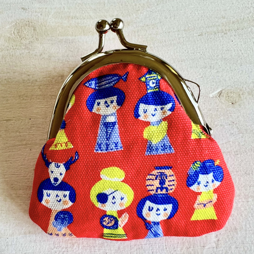 旅するこけしちゃん おさいふ がま口 メリーメリークリスマスランド 