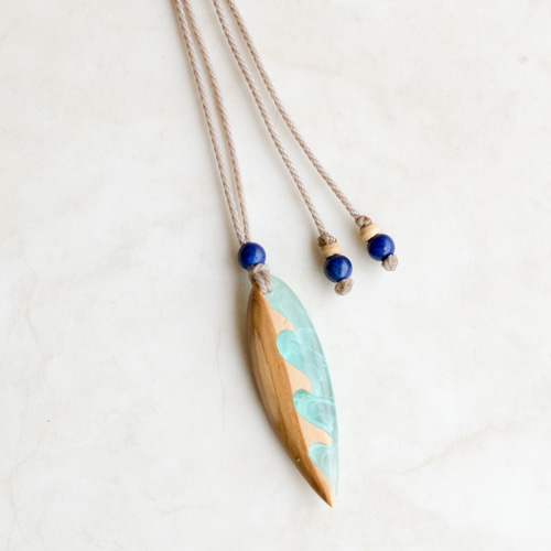 yu'n☆　レジン　ペンダント　ネックレス　ハンドメイド 明日の夢 blue】オリジナルレジンネックレス・ハンドメイド