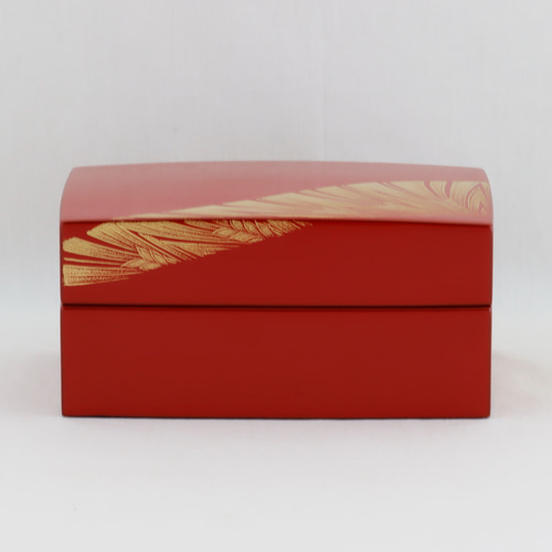 伝統工芸 輪島塗 宝石箱「麦沈金」 【1150】 その他アクセサリー 伝統