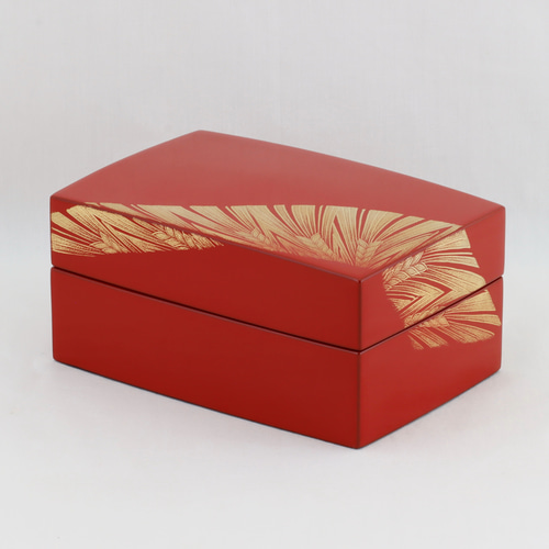 伝統工芸 輪島塗 宝石箱「麦沈金」 【1150】 その他アクセサリー 伝統