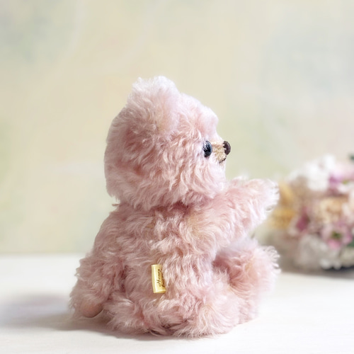 ルビーちゃんピンクのテディベアくまさん あみぐるみ ハニーブーケ