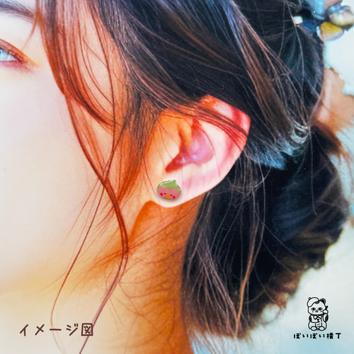 4つ選べる】なんともいえない表情の桃太郎ファミリーのピアス