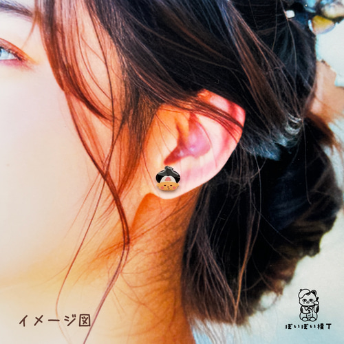 4つ選べる】なんともいえない表情の桃太郎ファミリーのピアス