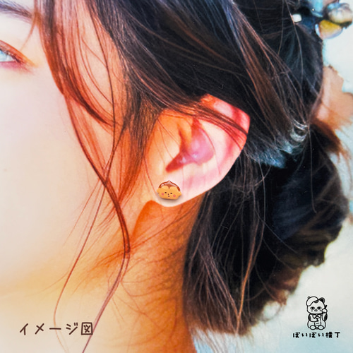 4つ選べる】なんともいえない表情の桃太郎ファミリーのピアス