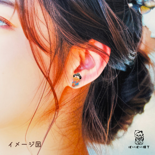 昔話　ももたろうピアス 昔話 ももたろうピアス