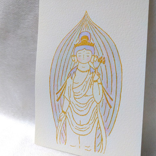 観音様 蓮の花】お手紙セット レターセット 文鳥 通販 18029115