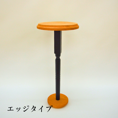ウッドディスプレイスタンド室内用 木製 ナラ 丸型 H55.5cm