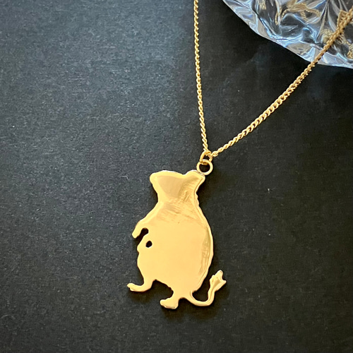 真鍮】デグーのネックレス ネックレス・ペンダント アニマル雑貨