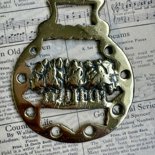 アンティーク 60s 真鍮 ブラス レターホルダー フランス製