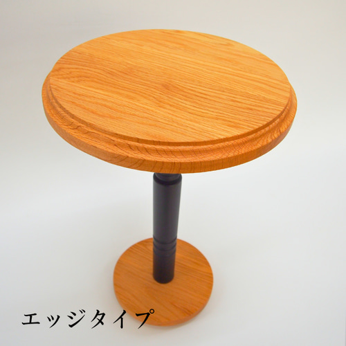 ウッドディスプレイスタンド室内用 木製 ナラ 丸型 H35.5cm ミディアム