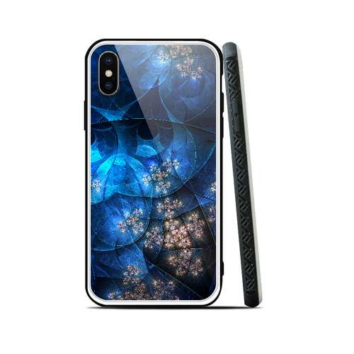 深・丙夜 - 和風 強化ガラスiPhoneケース【和柄/スマホケース