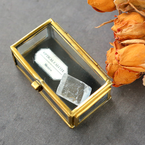 オプティカルカルサイト 鉱物 標本 ミニチュア アイスランドスパー