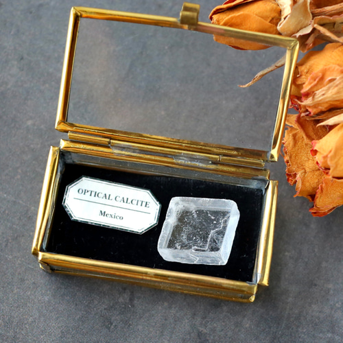 オプティカルカルサイト 鉱物 標本 ミニチュア アイスランドスパー