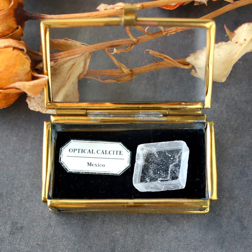 オプティカルカルサイト 鉱物 標本 ミニチュア アイスランドスパー