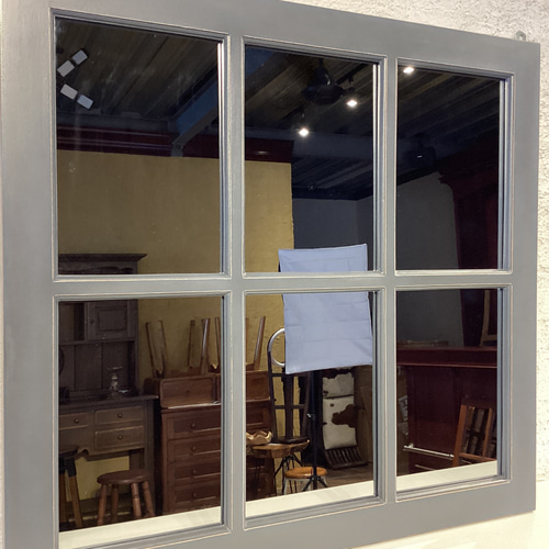 ガラスケ-ス　レトロ木枠 Wood Bracket ZIG × ミニガラスシェード コニック ホワイト SET