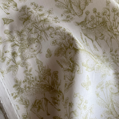 イノセントワールド/トワルドジュイ調薔薇柄JSK グリーン×生成り（M）