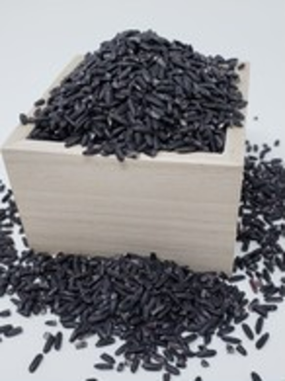 国産・手揚げ・黒米入りやみつき玄米おかき50ｇ×4袋【送料込み・メール便】 3枚目の画像