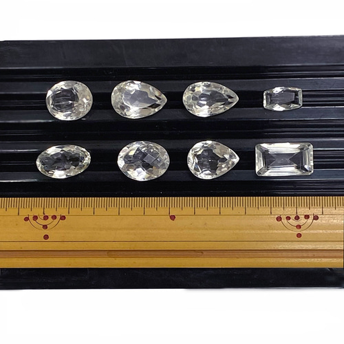 天然水晶 カットルース 8個セット（S04） 天然石 148kira 通販